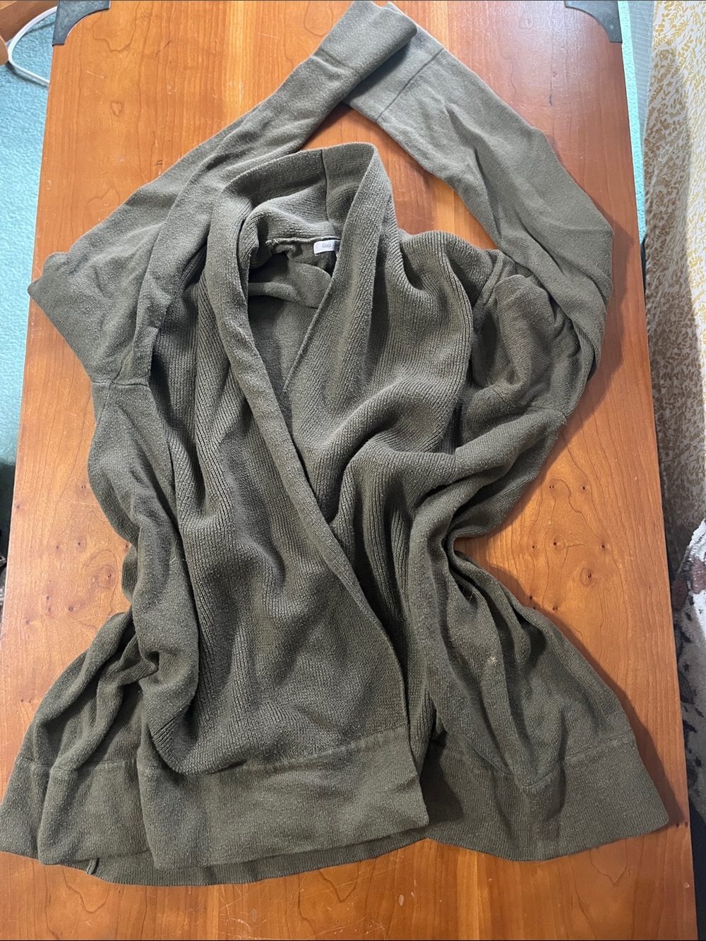 GAP Olive Open-Front Women's Cardigan